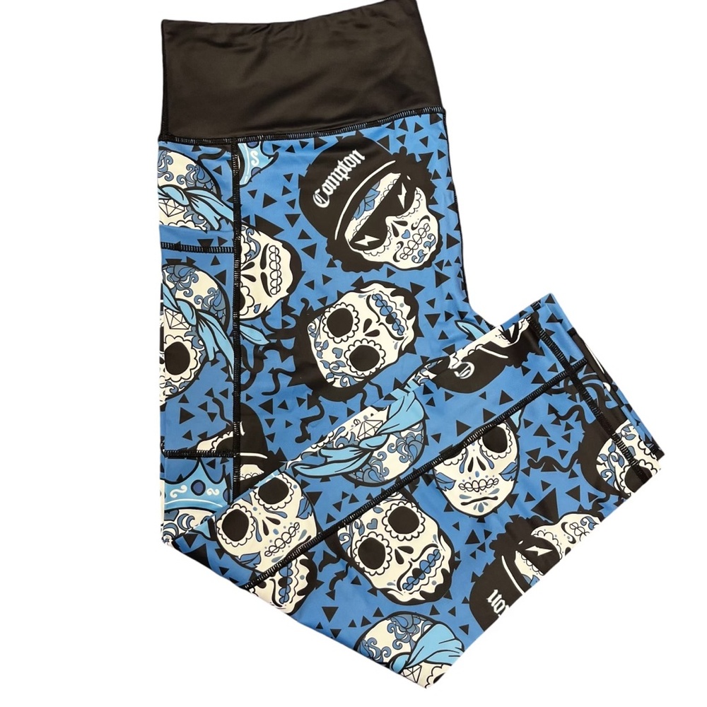 CVG Constantly Varied Gear Rap Legends Blue Capri Leggings